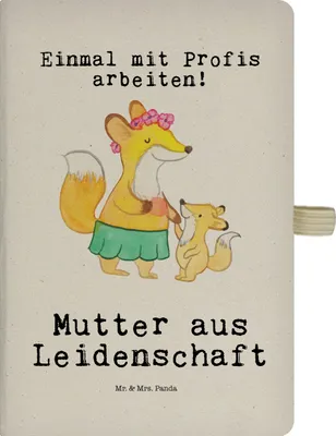Produktbild von Mr. & Mrs. Panda Adressbuch Mutter Leidenschaft - Transparent - Geschenk, Tagebuch, Notizheft A5, Journal, Notizbuch, Skizzenbuch