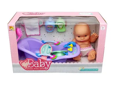 Obrázek produktu pro Panenka se sadou na koupání (vana + příslušenství)
