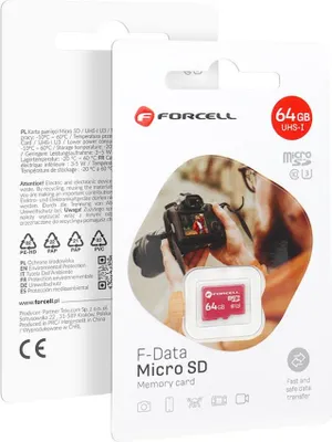 Image de FORCELL F-DATA Carte mémoire 64 Go UHS-I U3 classe 10
