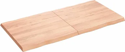 Produktbild von vidaXL Tischplatte 120x60x(2-4) cm Massivholz Behandelt Baumkante