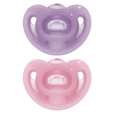 Produktbild von Nuk Schnuller 2er Pack Sensitiv - Silikon 0-6