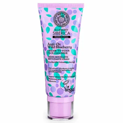 Produktbild von Natura Siberica Blueberry Siberica Cream To Foam Gesichtsreiniger 100 ml