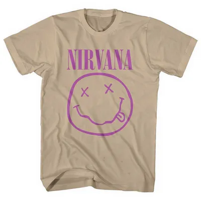 Produktbild von Nirvana Purple Happy Face Sand XL T-Shirt