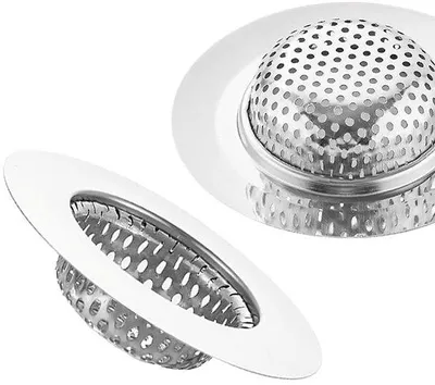 Produktbild von Dusche-Abfluss, 2 Stück Badabfluss-Set, Edelstahl, Haarabfluss, Duscheabfluss, Abfluss-Set für die Badewanne
