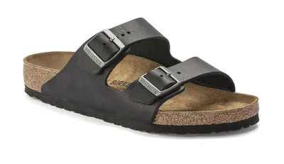 Produktbild von Birkenstock Arizona Naturleder Normale Passform, Schwarz - 37,5