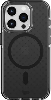 Produktbild von Tech21 EvoCheck Case MagSafe for iPhone 15 Pro Smokey/Black