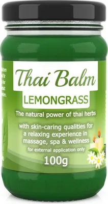 Produktbild von Wang Prom Thai Balm Balsam Zitronengras 100g - Thailändischer Massage-Balm mit Thai Kräutern zur Hautpflege Massage