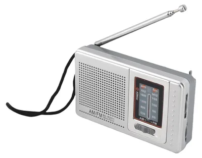 Productafbeelding van AM FM-radio, Draagbare Zakradio met Ingebouwde Luidspreker voor Buitenreizen