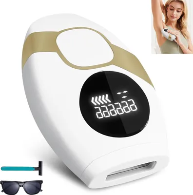 Produktbild von IPL Epilierer Haarentfernung, Schmerzfreie Laser Haarentfernung für Damen & Herren, 999.999 Lichtimpulse, 5 Modi, Gesicht & Körper, Heimgebrauch