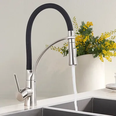 Produktbild von Küchenarmatur Brause Mischbatterie Wasserhahn Küche Edelstahl Einhandmischer