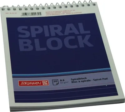 Produktbild von Spiralnotizblock DIN A6 liniert