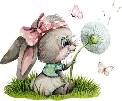 Produktbild von Mini Fensterbild Hase Häschen Pusteblume Schmetterlinge wiederverwendbar Fensterdeko Fensterbilder Frühling Deko Dekoration bf132mini ®