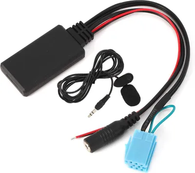 Immagine prodotto di adattatore per cavo Aux Bluetooth a 8 pin con microfono per chiamate a mani libere per Smart Fortwo 450