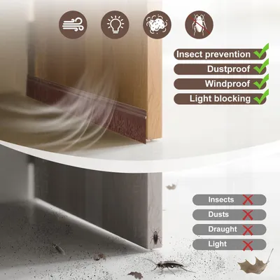 Imagen del producto de Burlete extra ancho, 2,3 + 3,8 cm, 880 mm, para puertas