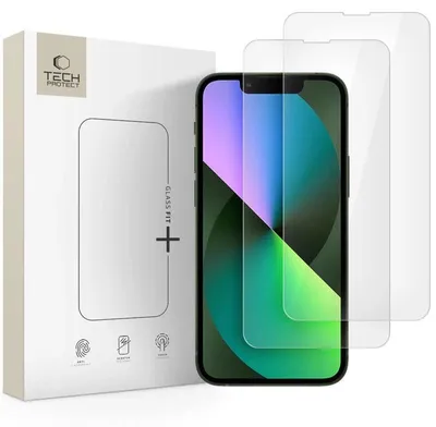 Zdjęcie produktu dla Szkło Hartowane Tech-Protect Glass Fit+ 2-Pack Na Iphone 13 Mini - Przezroczyste