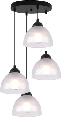 Produktbild von Hängelampe Venice 4-flammig mit opalen Glas Lampenschirmen E27