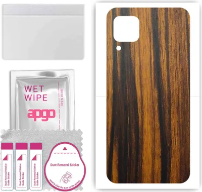 Produktbild von apgo Rückseite Schutzfolie, Skin, kompatibel mit Huawei nova 7i, Hinten Displayschutzfolie aus Vinylfolie, kratzfest, einfache Montage - Tigerwood