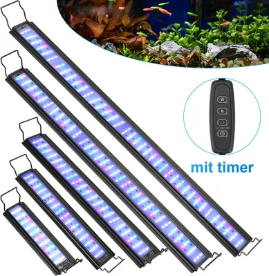 Produktbild von Jopassy 45W 105-130cm LED Aquarium mit timer Süßwasser-Aquarien RGB Schildkröten