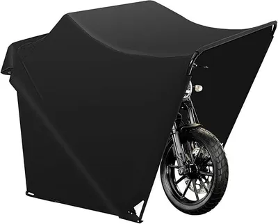 Produktbild von Motorradgarage, Freistehender Motorradunterstand, wasserdichte Motorradplane mit Tragetasche, 270 × 105 × 155 cm, Geeignet Motorräder und Roller