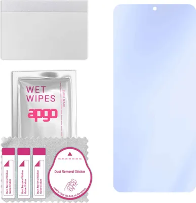 Produktbild von apgo Hybrid Schutzglas, kompatibel mit Vivo Y30 V2034A, 9H Härte, Flexible Nano Glass PRO, toller Ersatz für Hartglas, kratzfester Displayschutzglas, Displayschutz, Full Glue
