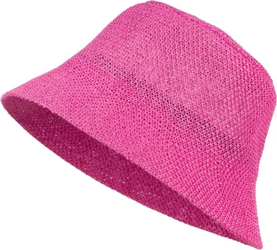 Produktbild von styleBREAKER Damen Papierstroh Sonnenhut | faltbarer Fischerhut | leichter Bucket Hat mit Schweißband | Sommerhut mit Krempe als Sonnenschutz für Outdoor Strand Freizeit