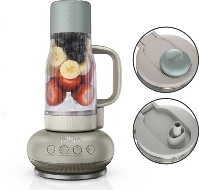Produktbild von Ninja DB351EUST BlendBoss To-Go-Becher-Mixer - Stone, Farbe:Grau