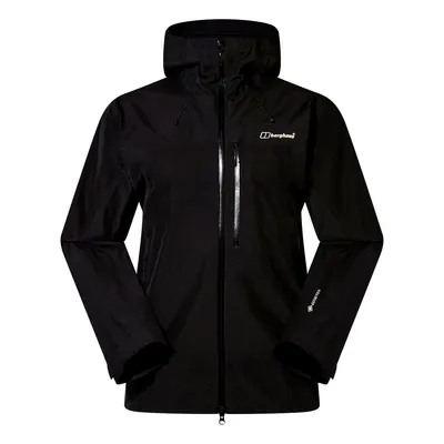 Schwarze wasserdichte Ridge-Seeker Jacke von Berghaus; geeignet für Herren; mit Kapuze und Reißverschlusstaschen.