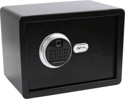 Produktbild von Olympia GOsafe 2.0 / 210FP, Frei stehend sicher, Schwarz, Code, Lesegerät für den Fingerabdruck, Schlüssel, 16 l, Polypropylen (PP), 1 Regale