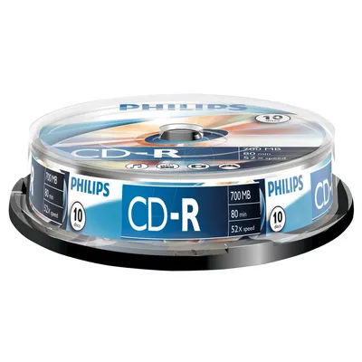 Produktbild von Philips CD-Rohlinge, 80Min, 700MB, Speed 52x, Spindel 10 (Disc)