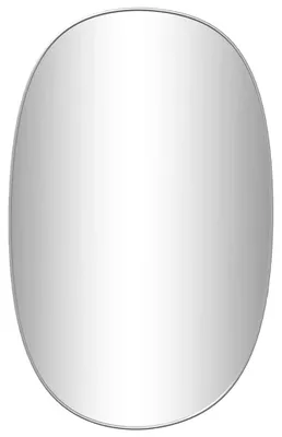 Immagine prodotto di vidaXL Specchio da parete argento 70x45 cm