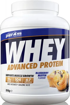 Produktbild von Per4m Whey Advanced Protein (2010g) Blueberry Muffin - Eiweiße - Molkenprotein-Mischung
