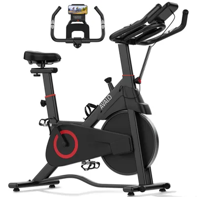 Productafbeelding van Avalo Indoor Cycle - Hometrainer Fiets -  Fiets - Magnetisch weerstandssysteem - Trainingscomputer & LCD scherm