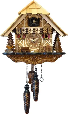 Image de Engstler - 452_Q - Coucou - Quartz - Noyer - 25 cm