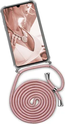 Produktbild von TWIST-Case + TWIST-Cord für Huawei Y5 (2019), Farbe:Shiny Blush (Silber)