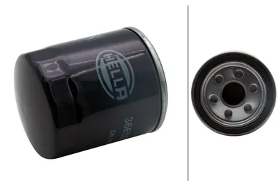 Produktbild von Ölfilter HELLA 8ZO 366 101-811 Anschraubfilter für FIAT Freemont (345) 500X (334) für CHEVROLET CAMARO GMX511 für JEEP GRAND CHEROKEE IV (WK, WK2)