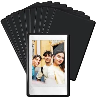 Produktbild von PromoHome® Magnetische Fotolijstjes Set - 10 Stück Schwarz für Kühlschrank und Metall
