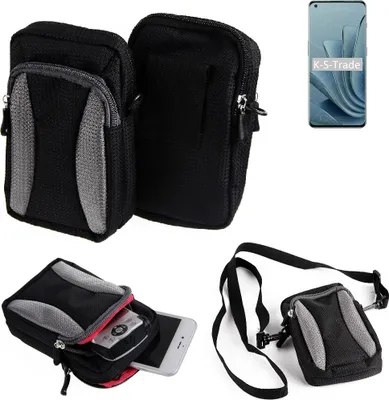 Produktbild von K-S-Trade Holster Schutz Hülle kompatibel mit OnePlus 10 Pro Handy Hülle Gürteltasche Umhängetasche mit Zusatzfach schwarz