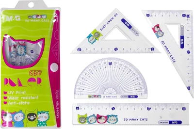 Zdjęcie produktu dla Zestaw geometryczny M&G motyw kotów
