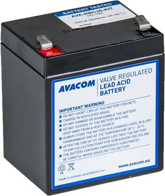 Obrázok produktu pre AVACOM AVA-RBC30-KIT, Sealed Lead Acid (VRLA), 1 kusov, Čierna, APC RBC30, 1,93 kg, 90 mm
