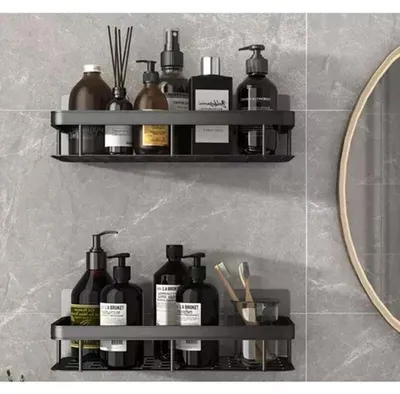 Obrázok produktu pre Súprava 2 ks čiernych závesných organizérov ONYX