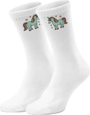 Produktbild von epicsocks Unicorn Dreams Grünes Einhorn Socken in 37-41 im Paar