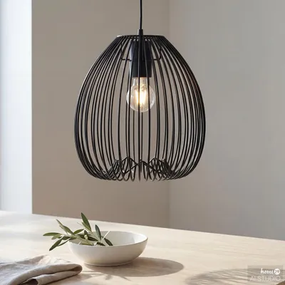 Produktbild von home24 Pendelleuchte - 1-flammig - Eisen
