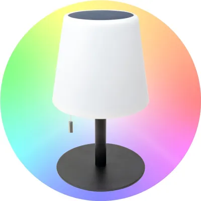 Dekoleuchte Karima – Stimmungslampe Aus Mahagoniholz & Kokosblatt, Höhe 43 Cm, Mit E14-Fassung & Kabel, Warmes Licht Für Wohnzimmer, Schlafzimmer
