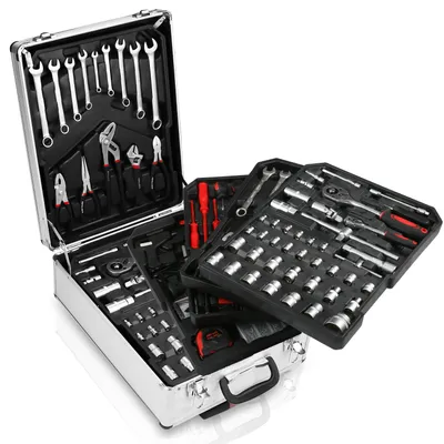 Produktbild von EINFEBEN 1031 tlg. Werkzeugset Werkzeugkoffer Werkzeugbox Werkzeugkasten Rollkoffer werkzeugsets
