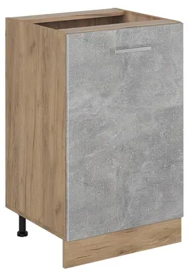 Zdjęcie produktu dla Szafki kuchenne Vicco R-Line Beton/Dąb goldkraft 50 cm bez blatu roboczego, Model 70314
