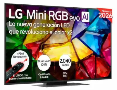 Produktbild von LG QNED 55QNED81B6A, 139,7 cm (55"), 3840 x 2160 Pixel, QNED, Smart-TV, WLAN, Schwarz