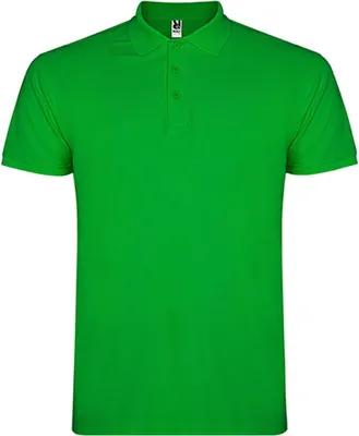 Produktbild von Roly PO6638 | Herren Star Poloshirt, Piqué - Farbe: Grass Green 83 - Größe: S