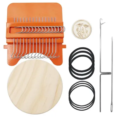 Mini-Webrahmen – DIY-Reparaturwerkzeug für Kleidung, 14 Haken