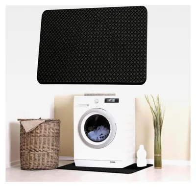 Produktbild von Antivibrationsmatte 60x60 cm, rutschfeste Unterlage für Waschmaschinen, Trockner, Fitnessgeräte und Kühlschränke, zuschneidbar