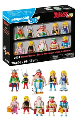Obrázok produktu pre Sada figúrok Asterixa – Jubilejná edícia s 10 unikátnymi figúrkami